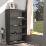 vidaXL Ormarić za knjige / sobna pregrada sivi 80x35x135 cm borovina | shoptok.hr