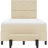  s opruga kutije s uzglavljem Krema 120 x 190 cm tkanina | shoptok.hr