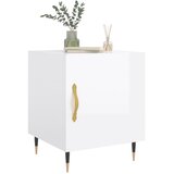  Noćni ormarići 2 kom sjajni bijeli 40x40x50cm konstruirano drvo | shoptok.hr