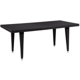 Chichairs trpezarijski sto Havana 180 x 90 cm Sa Staklom Black 5 x 5 | ePonuda.com