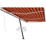 vidaXL Prostostoječa ročno zložljiva tenda 600x300 cm oranžna/rjava Cene