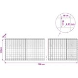  Gabion s žicom debljine 3 5 mm i mrežom 10x10 cm 750x30x100 cm - 30 cm 100 cm 750 cm | shoptok.hr