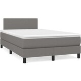  Krevet s oprugama i madracem tamnosivi 120 x 200 cm od tkanine | shoptok.hr