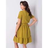 Italy Moda Dress-DHJ-SK-13078.31P-olive | Shoptok.si