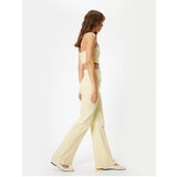 Koton Women's Clothing Pants Yellow | shoptok.hr