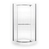 ROTH polukružna tuš kabina Penza (D x Š x V: 90 x 90 x 195 cm, Debljina: 6 mm, Srebrne boje) | shoptok.hr