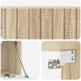 TV Omarica za TV, ki jo lahko montiraš na steno Sonoma hrast, (5000210460) | Shoptok.si