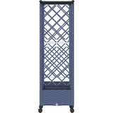  Povišeni krevet s mrežom i krovom Siva 164 x 40 x 127 cm PP | shoptok.hr