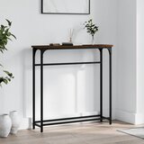  The Living Store Konzolna mizica rjav hrast 75x19,5x75 cm inženirski les - Konzolna Mizica, (21500656) | Shoptok.si