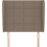  Vzglavje z ušesi taupe 103x23x118/128 cm blago, (20952837) | Shoptok.si