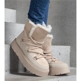  Beige platform snow boots insulated with fur Andra | shoptok.hr