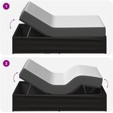  Električni podesivi okvir kreveta Crna 200 x 70 x 33 5 cm Čelik - Crna 70 x 200 cm | shoptok.hr