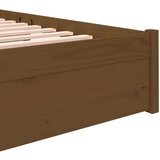  Posteljni okvir medeno rjav iz trdnega lesa 200x200 cm, (20643876) | Shoptok.si