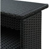  Vrtni barski stol crni 120 x 55 x 110 cm od poliratana | Eponuda.ba