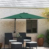vidaXL Suncobran za dvorište Zeleni Poliester 300 cm x 300 cm Sklopivi | shoptok.hr