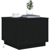  Klub stolić s LED svjetlima crni hrast 50x50x40 cm | shoptok.hr