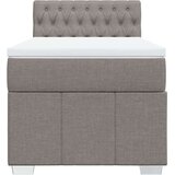 vidaXL Box spring postelja z vzmetnico taupe 100x200 cm blago, (21304642) | Shoptok.si