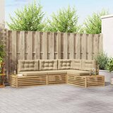  5 kom. Set vanjskih sofa Poliester Bijela | shoptok.hr