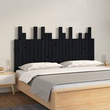  Uzglavlje za krevet Crno 146,5x3x80 cm od masivne borovine | Eponuda.com