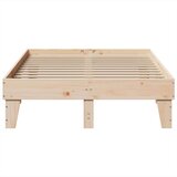 vidaXL Posteljni okvir brez vzmetnice 120x200 cm trdna borovina | Shoptok.si