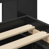  Okvir kreveta s pohranom Crna 200 x 200 cm Konstruirano drvo | shoptok.hr