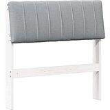  Tapecirani uzglavlje Svijetlo siva 75 cm Čvrsto borovo drvo | shoptok.hr