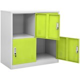  Ormarići s ključem 5 kom svjetlosivi/zeleni 90x45x92,5 cm čelik | shoptok.hr