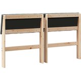  Tapecirani uzglavlje Tamno siva 140 cm Čvrsto borovo drvo | shoptok.hr