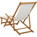  Sklopiva ležaljka za sunčanje 3 Pozicija Krem | shoptok.hr