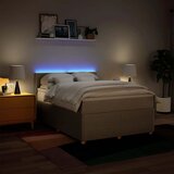  Krevet s oprugama i madracem krem 160x200 cm od tkanine | shoptok.hr