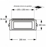  LED PANEL U/Z KNS2-18W 6500K Cene