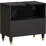 Ormarić za umivaonik Crna 62 x 33 x 58 cm Čvrsto drvo manga | shoptok.hr