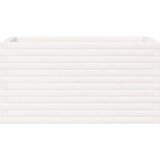  Vrtno cvetlično korito belo 90x40x45,5 cm trdna borovina | Shoptok.si