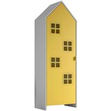 Vipack Rumena/bela otroška garderobna omara iz masivnega bora 37x172 cm Casami Bruges – Cene