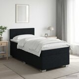  Boxspring krevet s madracem Crna 80 x 200 cm Tkanina - Crna 80 x 200 cm Prošiveno gumbima Cijene
