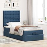  Otomanski krevet s madracem i LED plavi 90x200 cm tkanine | shoptok.hr
