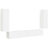  Set omare za televizijo na steni 4 pcs Visok sijaj bela - - Bela - 57.98 - 29,5 x 31 x 100 cm - 2025-vidaXL-Uvoz_2 | Shoptok.si