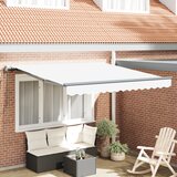 vidaXL Avtomatska retraktibilna tenda bela 300x250 cm, Zamenjava tenda za okvir 3x2.5 m bela Cene