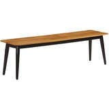 vidaXL Klupa 160 x 40 x 45 cm od masivnog drva manga i željeza | shoptok.hr