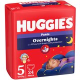 Huggies little movers noćne pelene za bebe, 12 - 17 kg, 24 kom cene