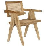  Jedilni Stol DKD Home Decor Naraven Tik Ratan (58 x 56 x 82 cm) Cene