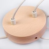  Visilica na sajli WOODSTOCK 2xE27/15W/230V drvo/krem | Eponuda.com