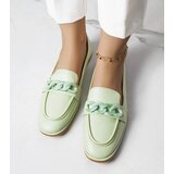 Gemre Green loafers decorated with a chain Bobbie | Shoptok.si
