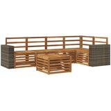  Set vanjskih sofa 6 kom. Prirodna Poliester | shoptok.hr