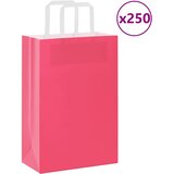  Papirnate vrećice 250 kom s ručkama ružičaste 21x11x31 cm | Eponuda.ba