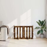  Zložljiva ograda za hišne ljubljenčke 4 pcs Dimljeni Hrast, (5000232713) | Shoptok.si