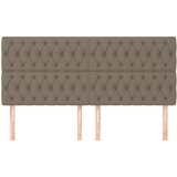  Uzglavlje taupe 180x7x118/128 cm tkanina | shoptok.hr
