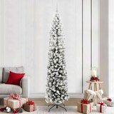 vidaXL Umestno božično drevo Zelena 240 cm PVC in Jeklo in Plastika | Shoptok.si