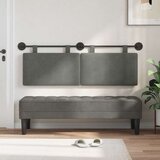  Viseće uzglavlje kreveta Kordura tekstil - Svjetlosiva 120 cm bez LED | shoptok.hr