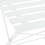 vidaXL 3-dijelni bistro set čelični bijeli | shoptok.hr